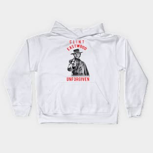 clint eastwood visual art Kids Hoodie